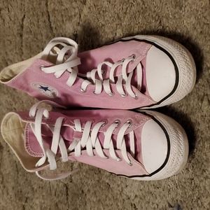 Pink converse high top size 11.5 women's